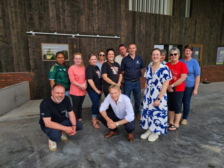 Farm visit South African colleagues